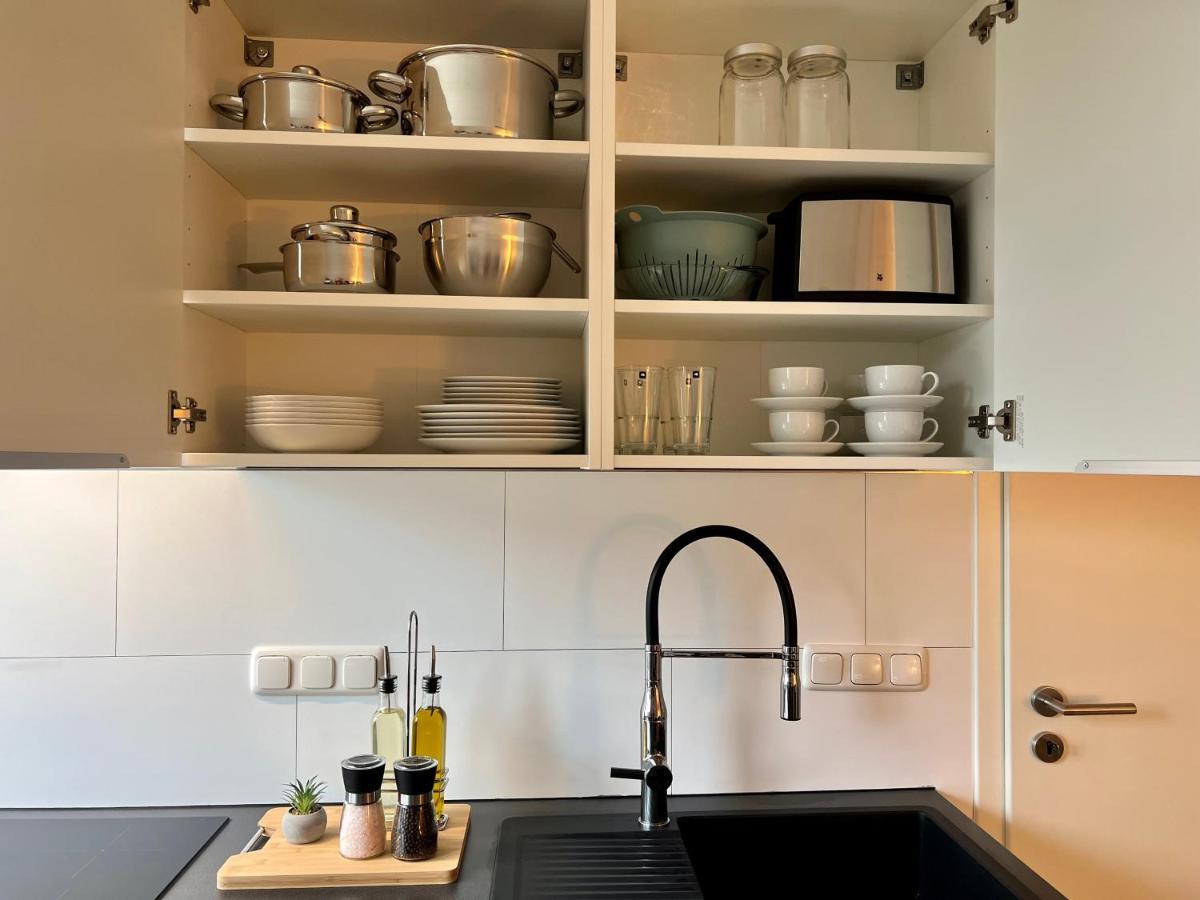 Design Apartment Mit Balkon - Kueche - Netflix Essen Eksteriør bilde