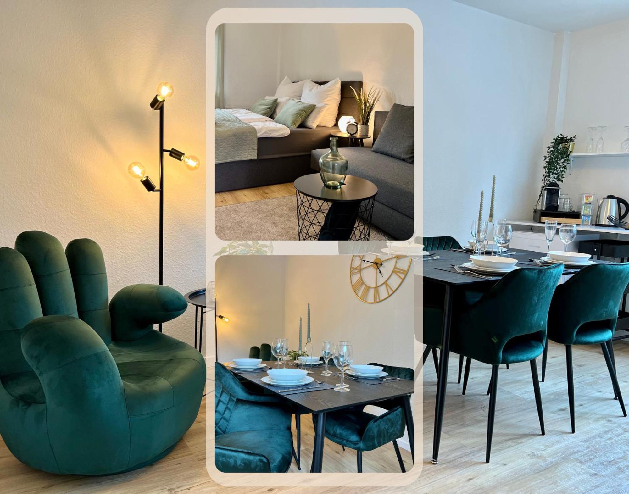 Design Apartment Mit Balkon - Kueche - Netflix Essen Eksteriør bilde